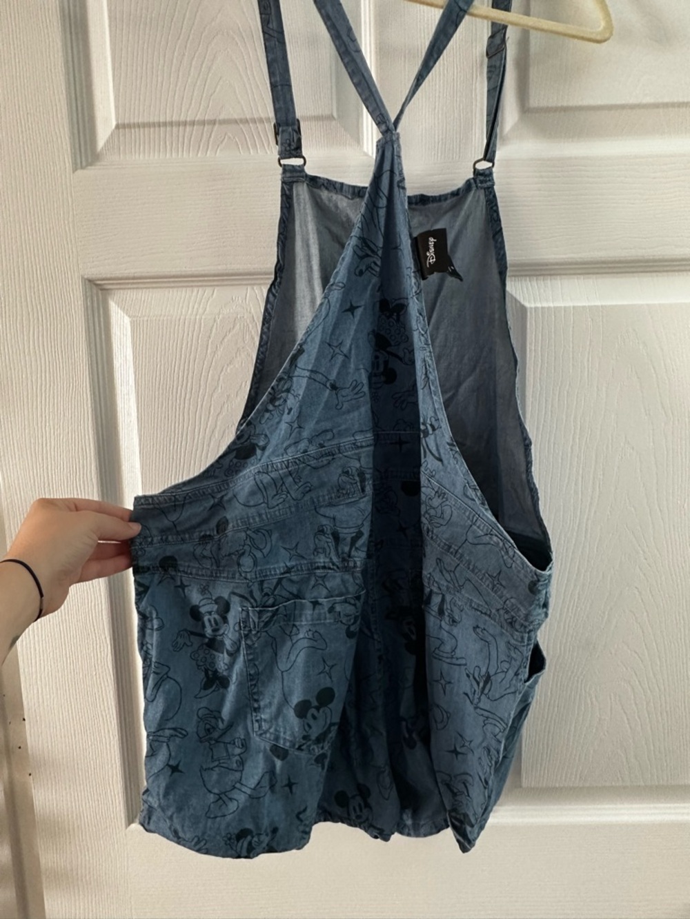 Torrid Disney Blue Denim Mickey & Friends Overall Romper - Picture 5 of 7